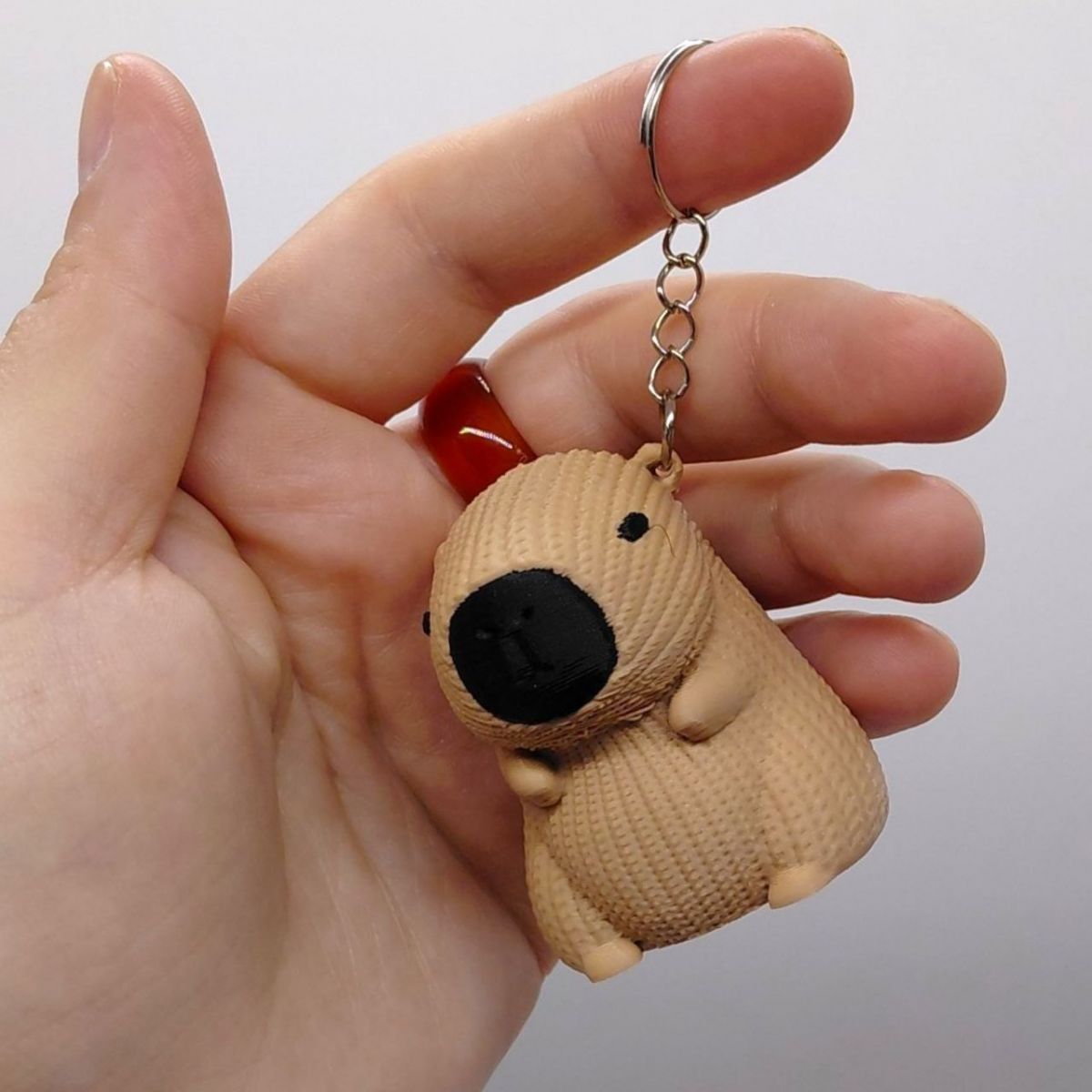 3D Брелоки "CAPYBARA KEYCHAIN / КАПІБАРА, ВЕЛИКА", Keychain, 3D друк  фото 3