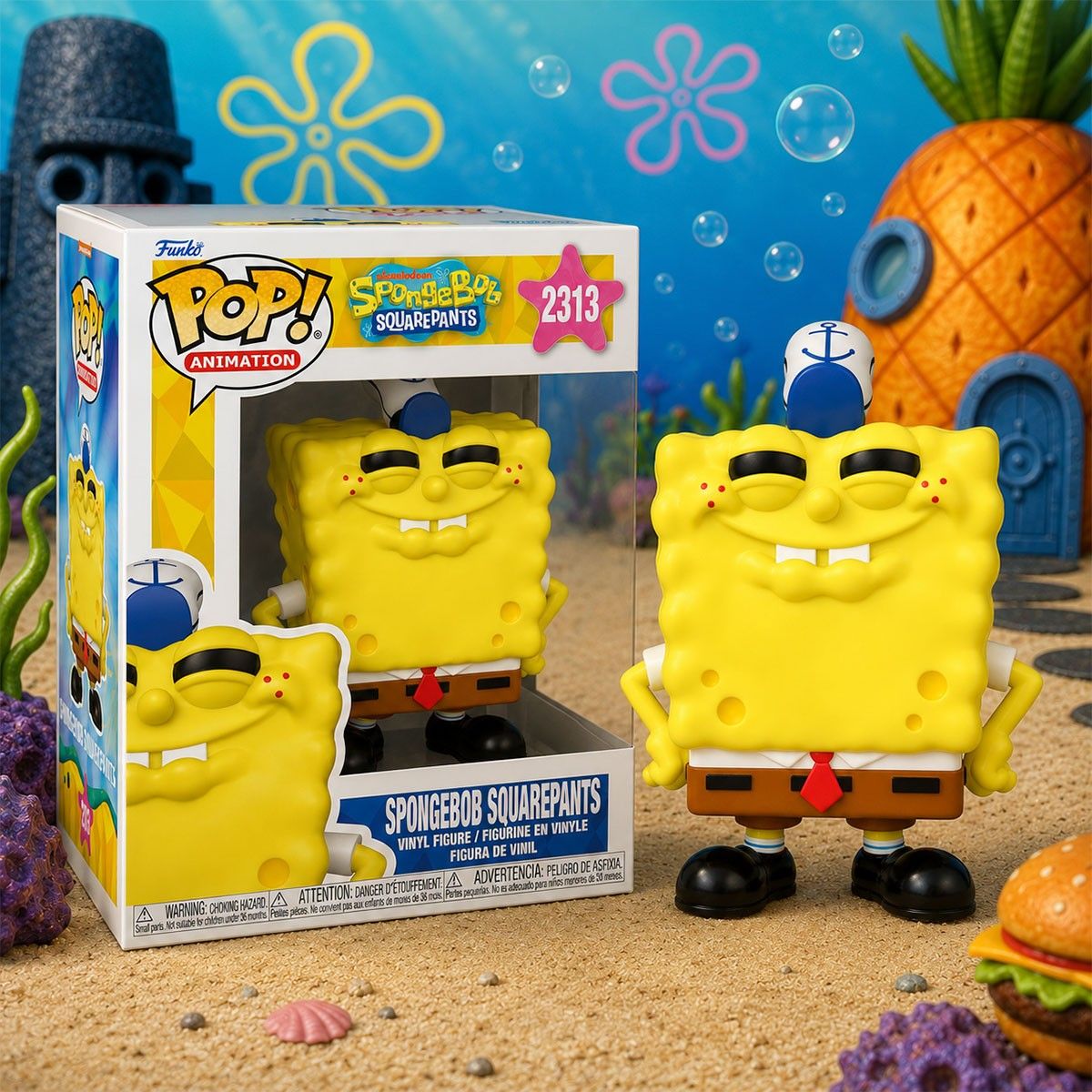 Ігрова фігурка Funko POP! серії Губка Боб Квадратні Штани - Губка Боб (посміхається)  фото 3