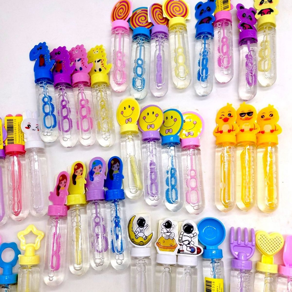 Радужные пузыри с фигуркой "принадлежности" (микс)  фото 3