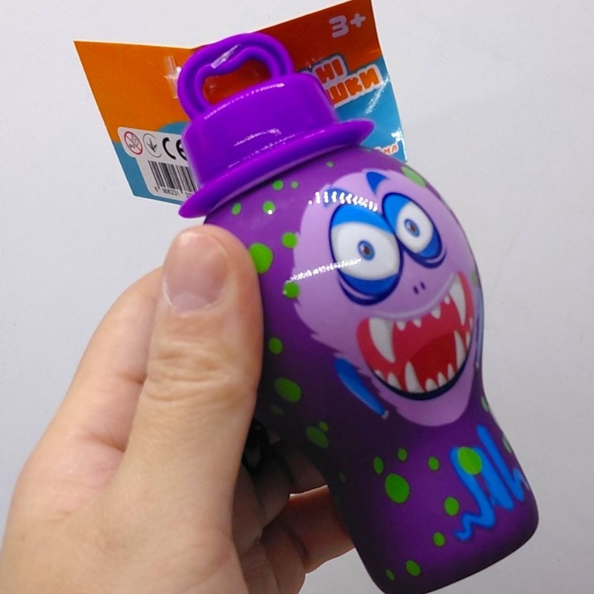 Мильні бульбашки- непроливайки "Monster Bubble Tub" (БЛАКИТНИЙ)  фото 3