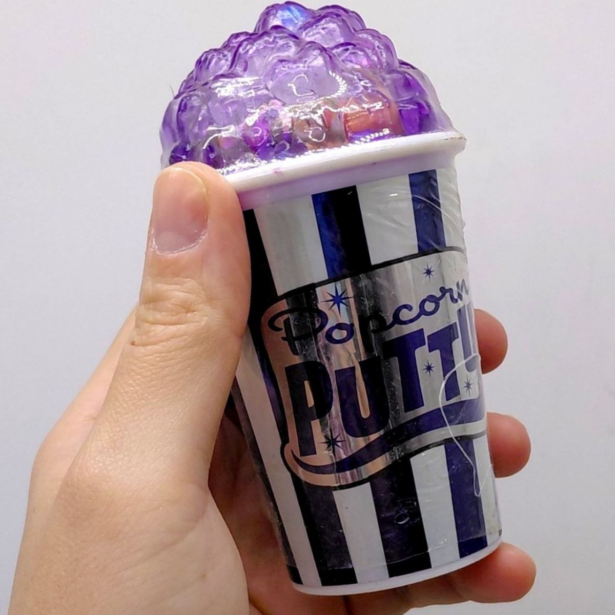 Лизун "Попкорн", з пінопластовими кульками  (БЛАКИТНИЙ)  фото 3
