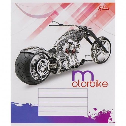 Тетрадь на 12л, линия "MOTORBIKE" (20 шт)  фото 3