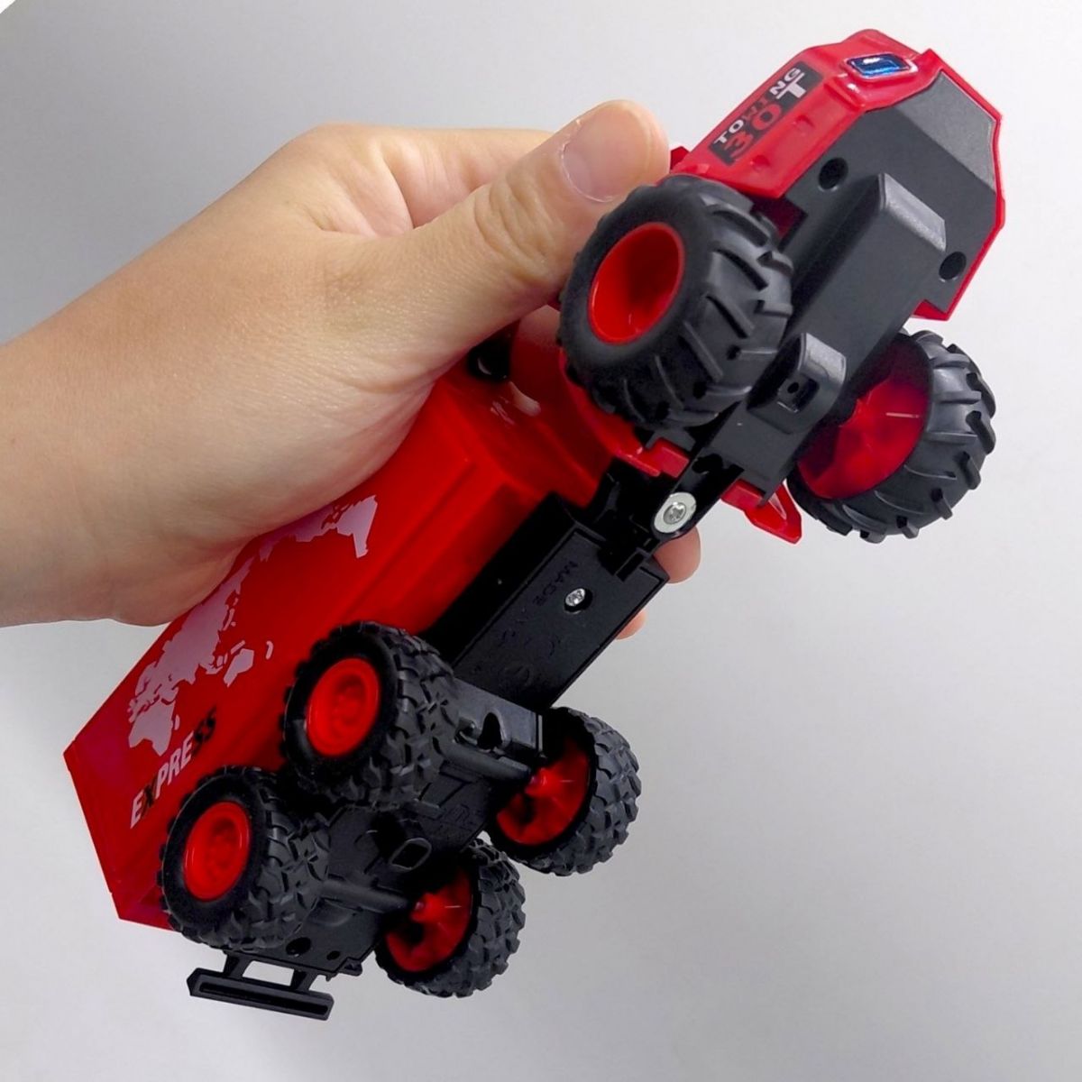 Трактор металлический инерционный YG Toys (КРАСНЫЙ)  фото 3
