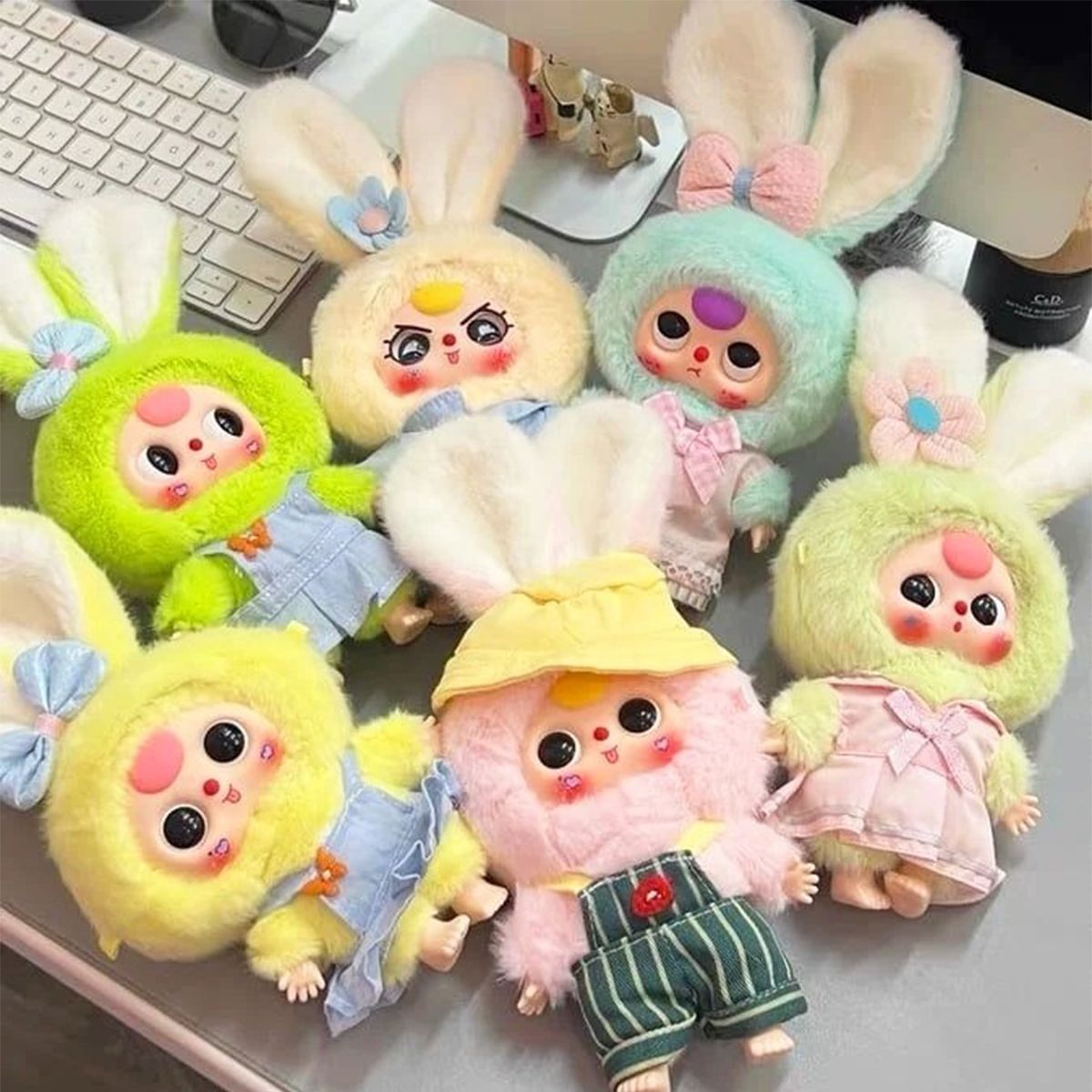 Коллекционная мягкая игрушка с кольцом POP TOP серии Baby Three - Макарончики  фото 3
