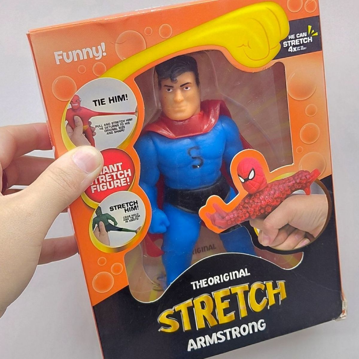 Іграшка-тягучка "Stretch Armstrong: Герої Marvel, Марвел" СУПЕРМЕН (ЧЕРВОНИЙ)  фото 3
