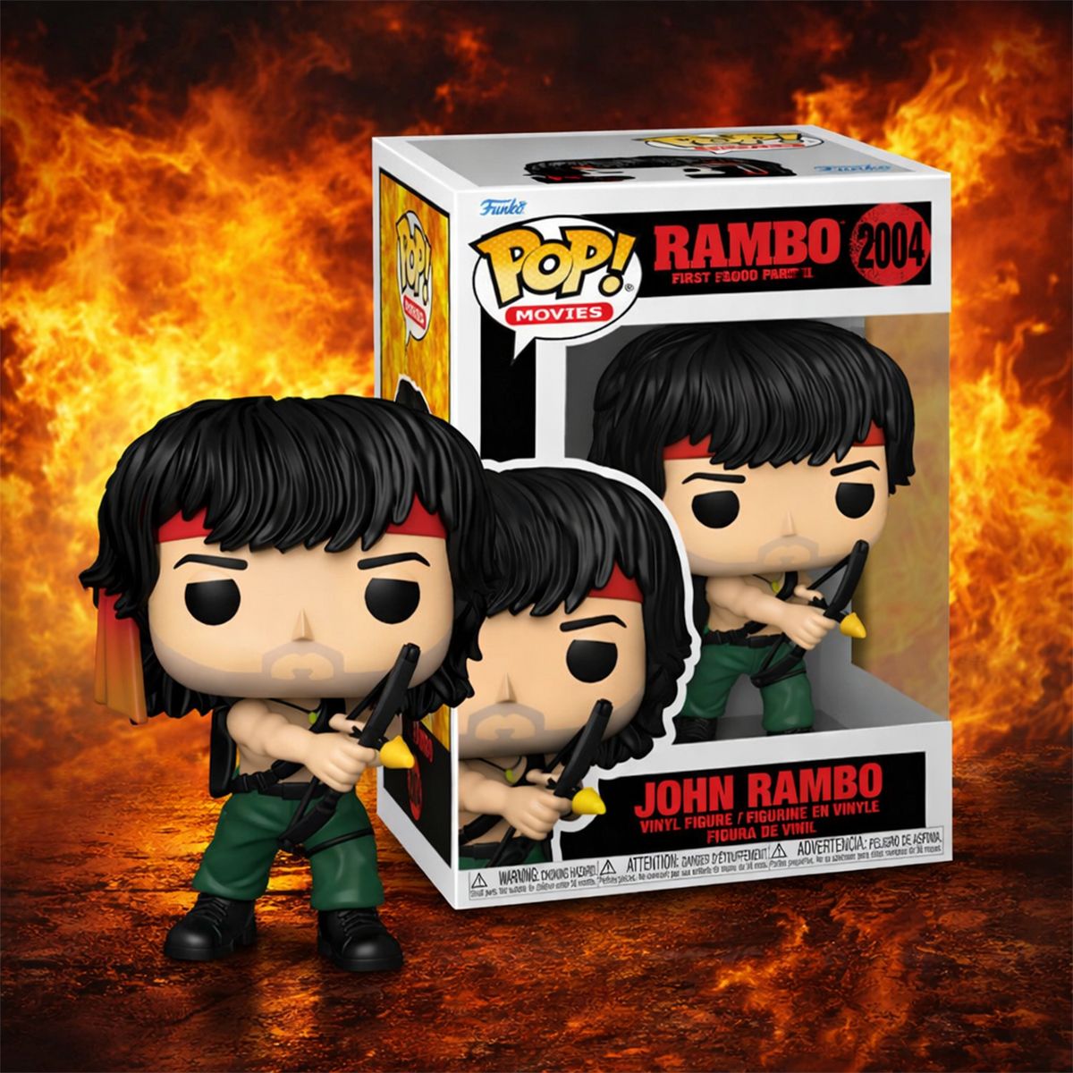 Игровая фигурка Funko POP! серии Рэмбо 2 - Джон Рэмбо с луком  фото 3