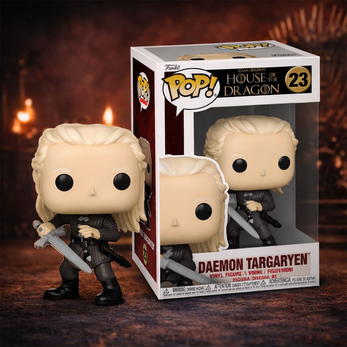 Ігрова фігурка Funko POP! серії Дім Дракона S4 - Деймон Тарґарієн з мечем  фото 3