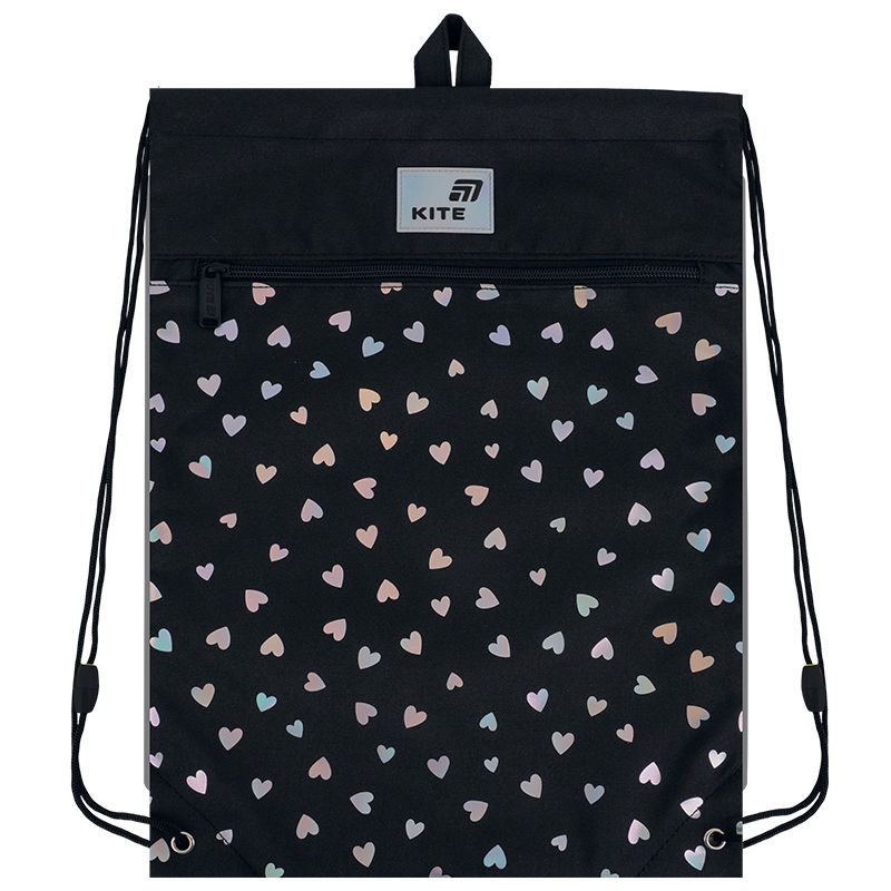 Сумка для обуви Kite 601M Black&Silver  фото 3
