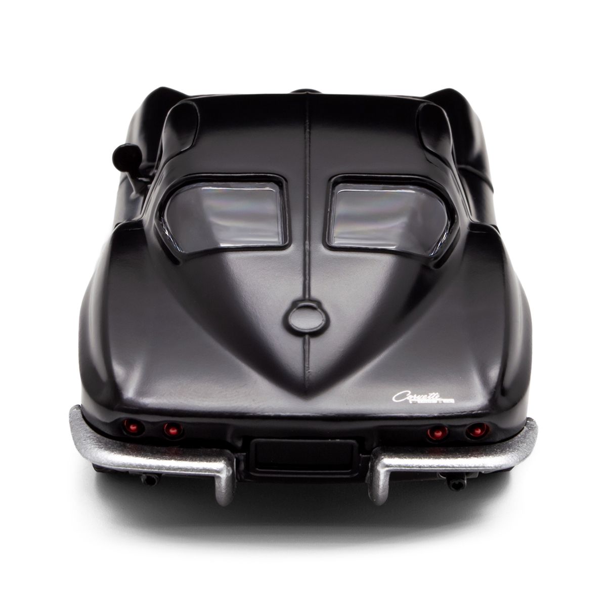 Автомодель - CHEVROLET CORVETTE SPLIT WINDOW 1963 (матовий чорний)  фото 3