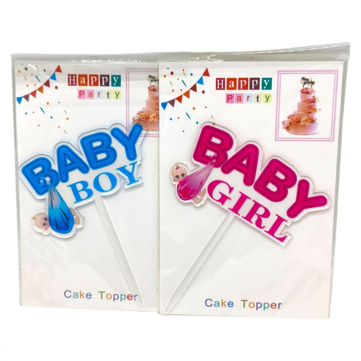 Топпер на торт "Baby girl" 14см (36098)  фото 3