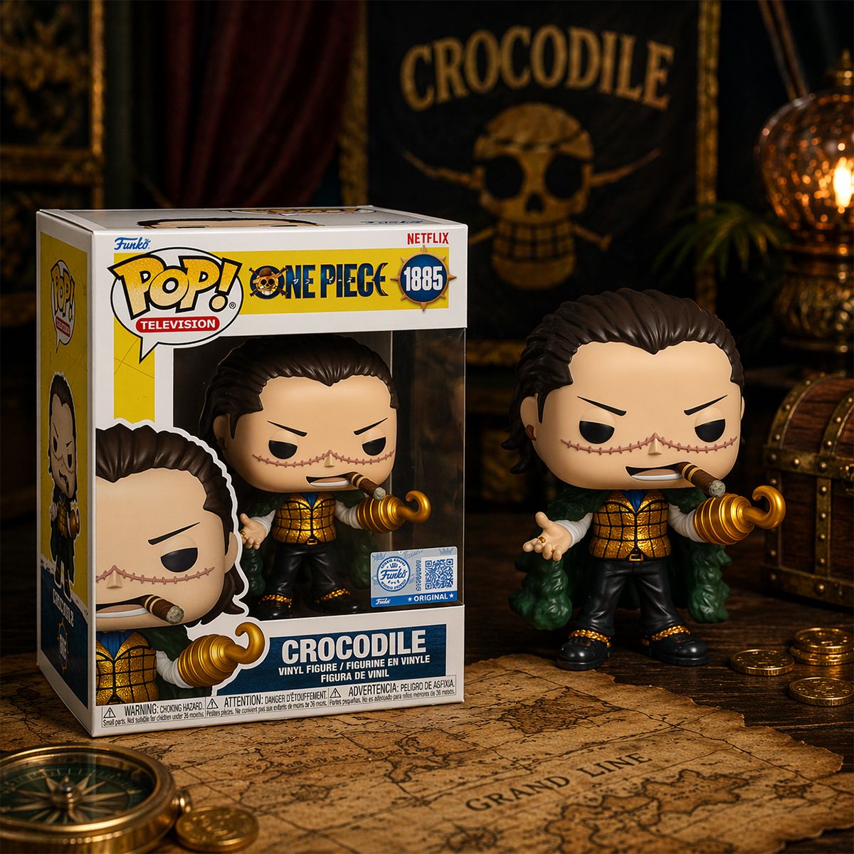 Игровая фигурка Funko POP! серии Большой куш S1 - Крокодайл  фото 3