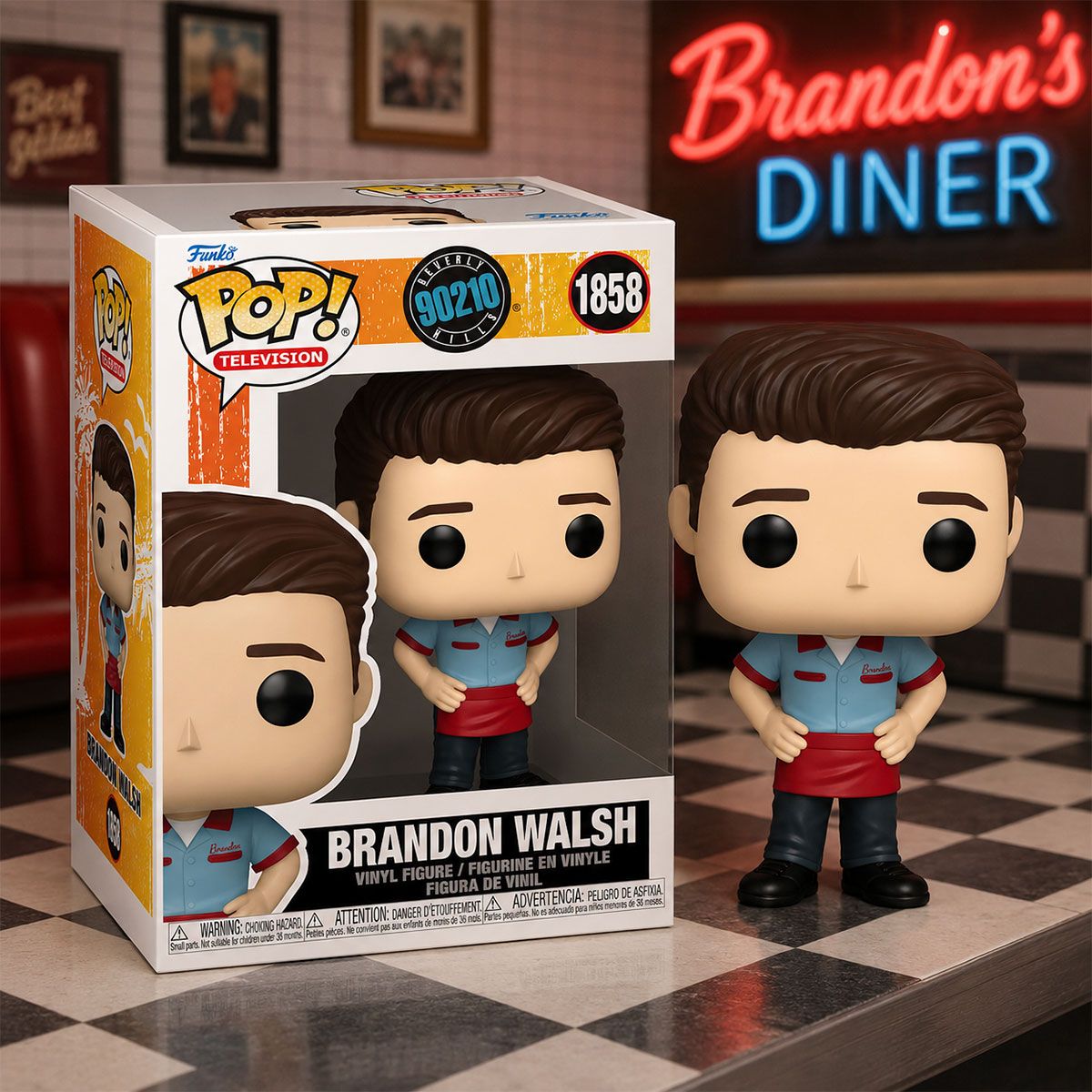 Игровая фигурка Funko POP! серии Беверли-Хиллз, 90210 - Брендон Уолш  фото 3