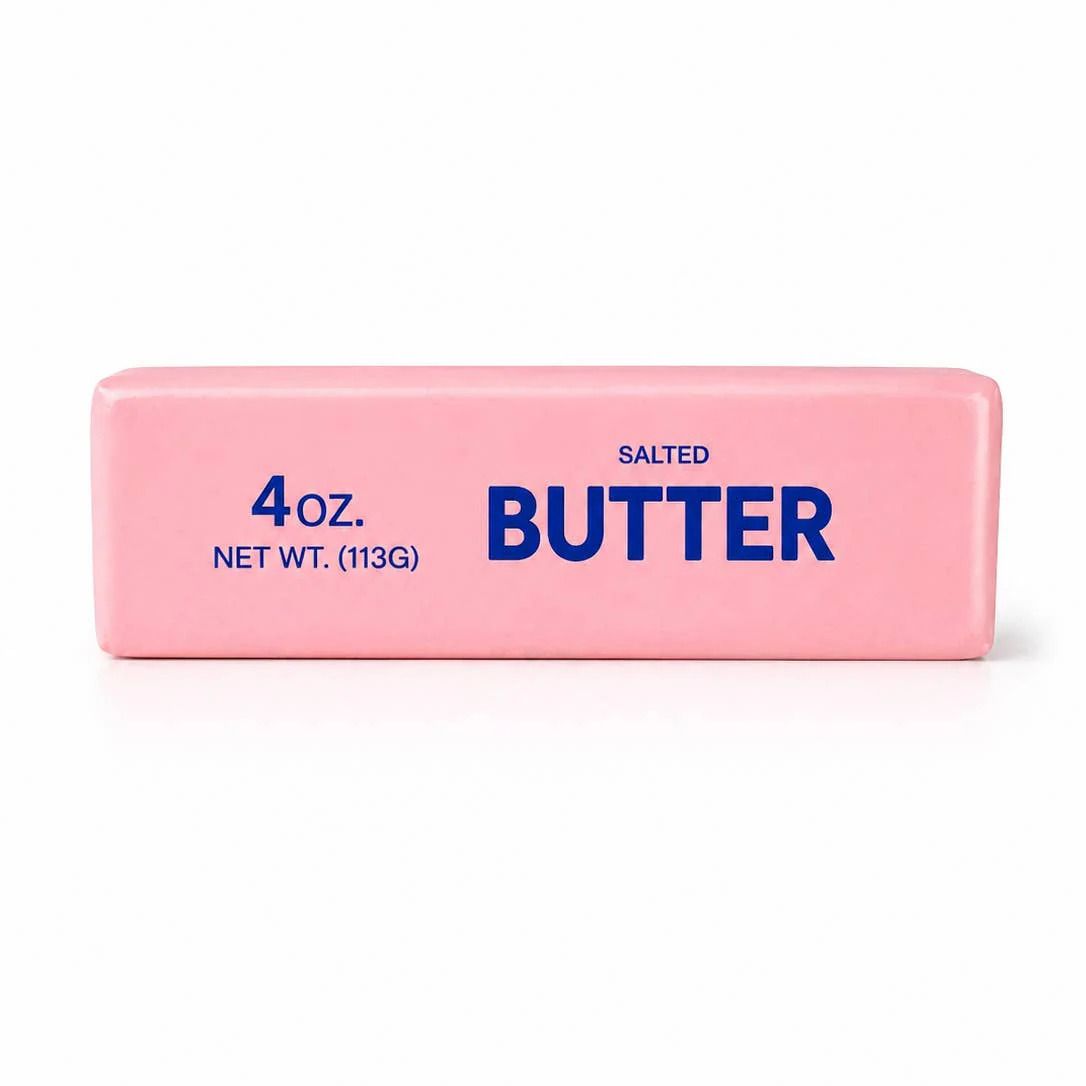 Сквиш-антистресс Масло (butter squishy) розовое 14 см (микс цветов)  фото 3