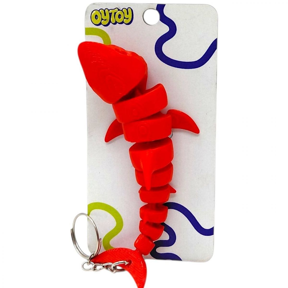 Брелок (3D друк) Flexi Shark / Акула Keychain (мікс видів)  фото 3