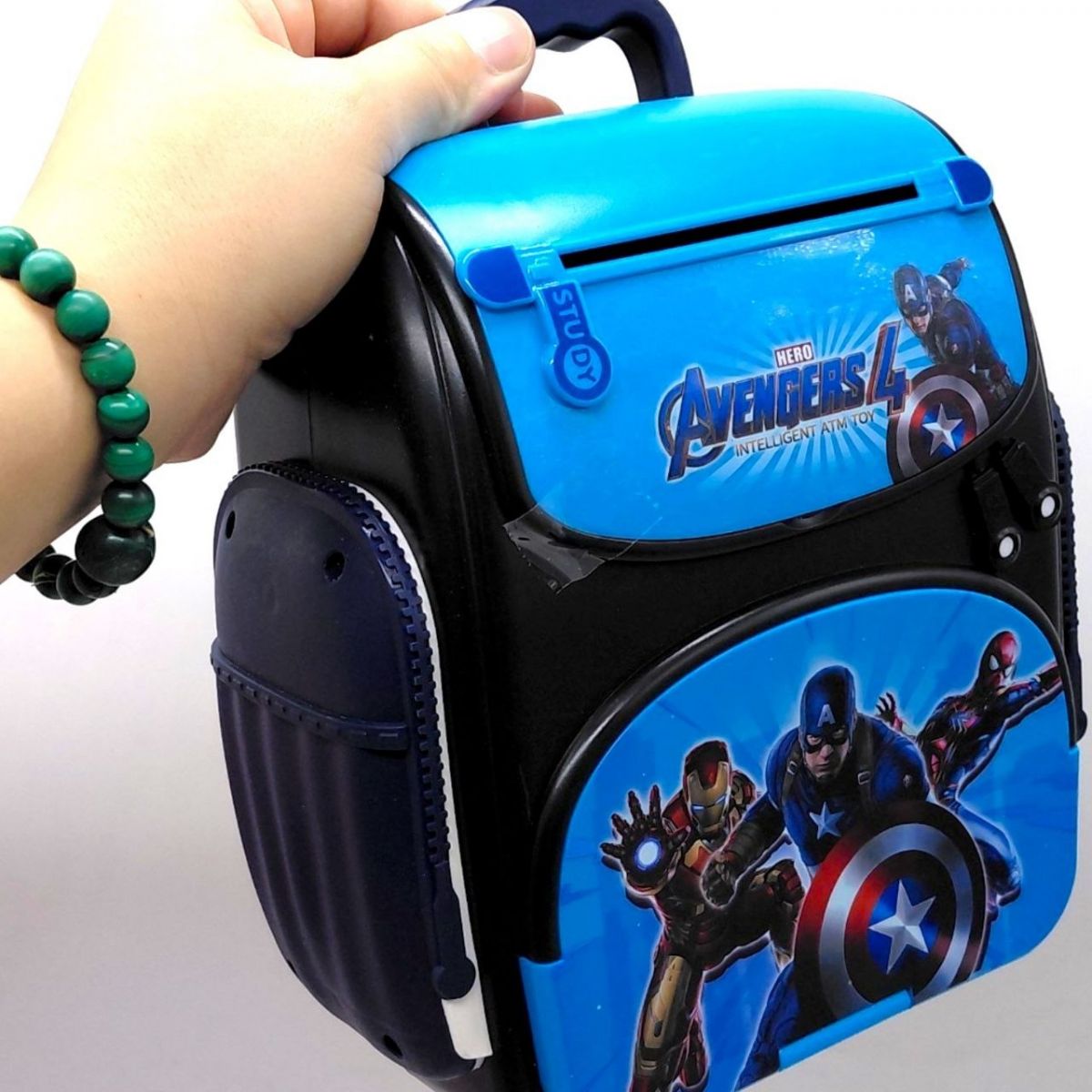 Сейф “Рюкзак” Avengers с подсветкой, имитация сканирования отпечатка  фото 3