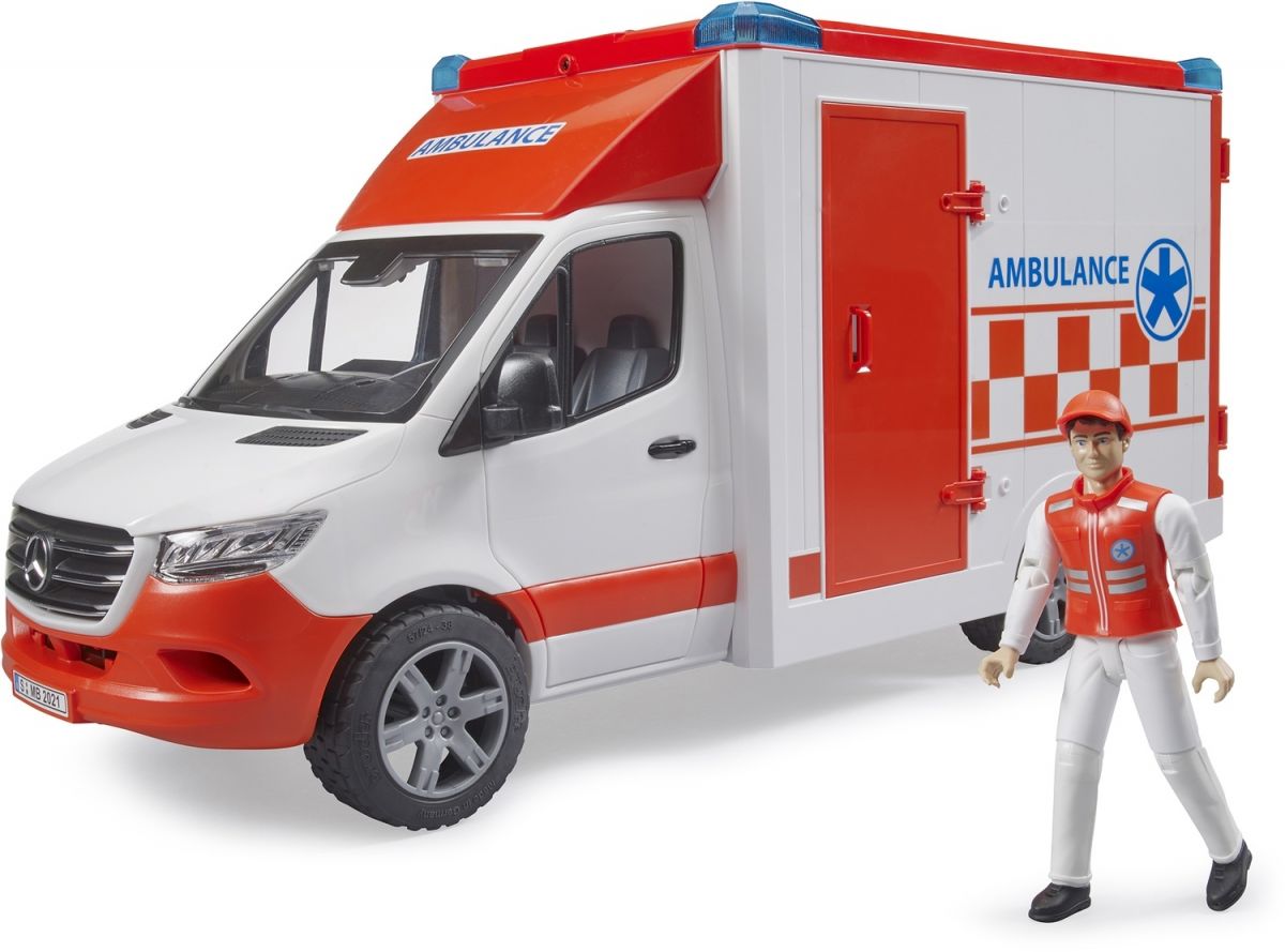 Набір іграшковий.  Автомобіль швидкої допомоги MB Sprinter з фігуркою  фото 3