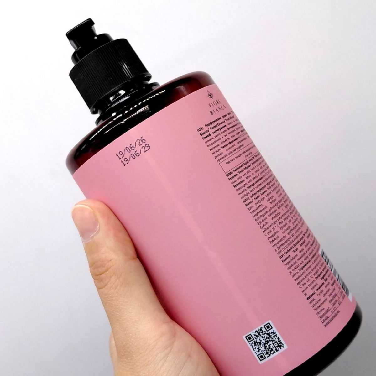 Fiore Bianca рідке мило Pastel Essence Fruit Infusion 450мл  фото 3