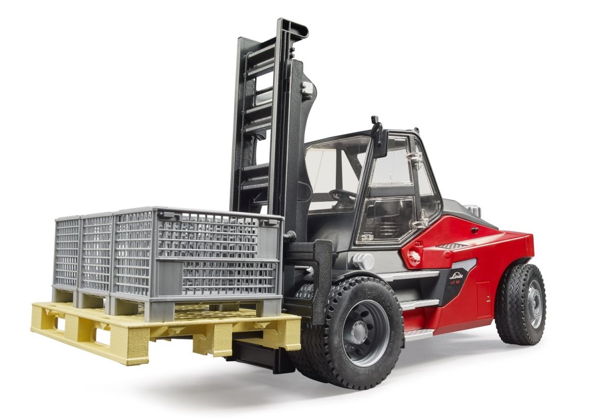 Набор игрушечных.  Погрузчик Linde HT160 с аксессуарами  фото 3