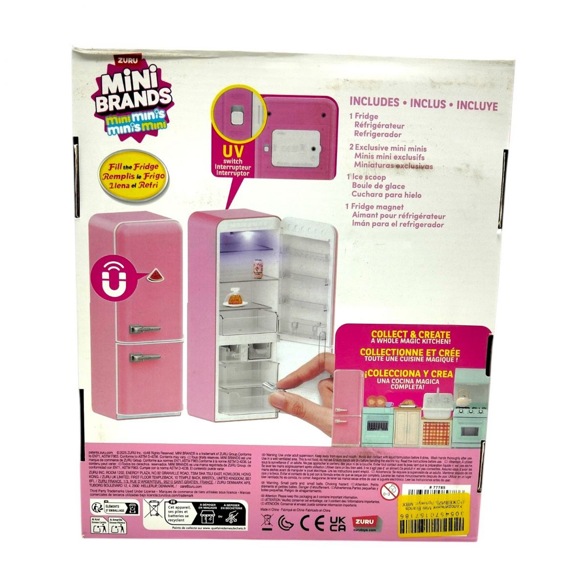 Холодильник Mini Brands (РОЗОВЫЙ)  фото 3