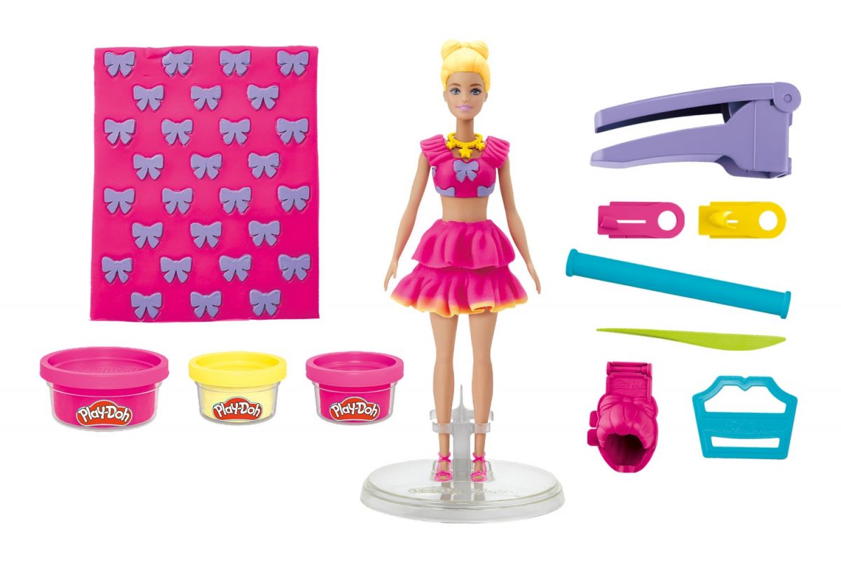 PD Набір для творчості з масою для ліплення Barbie.  Рюші та банти  фото 3