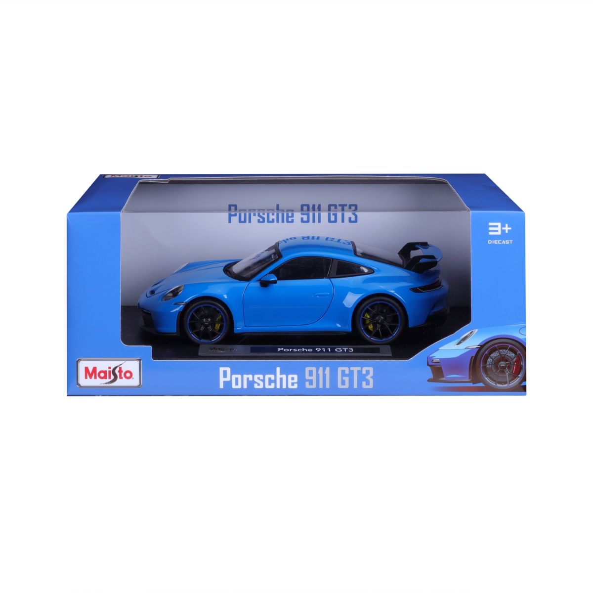 Автомодель в масштабе 1:18 - 2022 Porsche 911 GT3 синий  фото 3