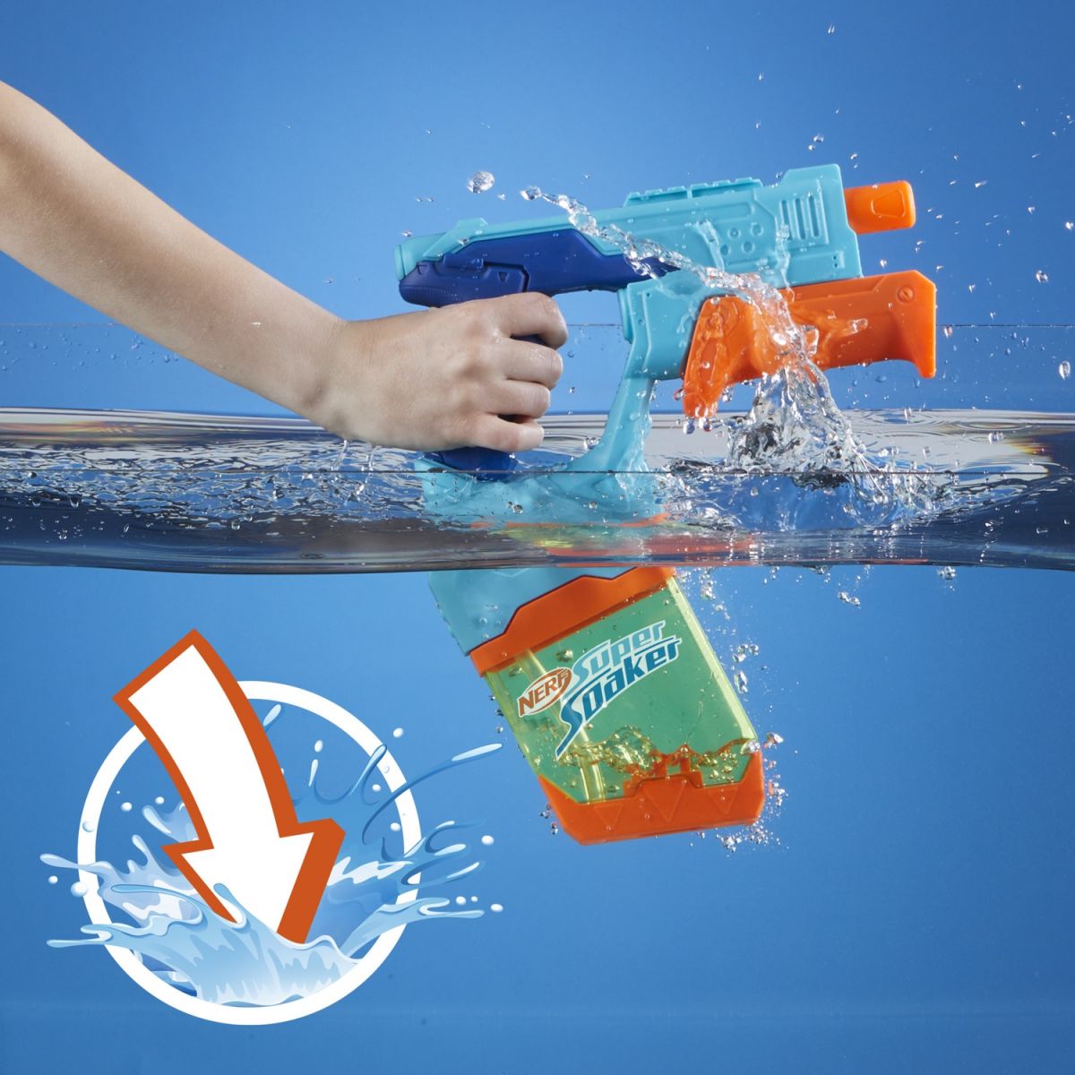 NERF Набор бластеров игрушечных водных Данк Фил серии Нерф Супер Сокер, 2 шт  фото 3
