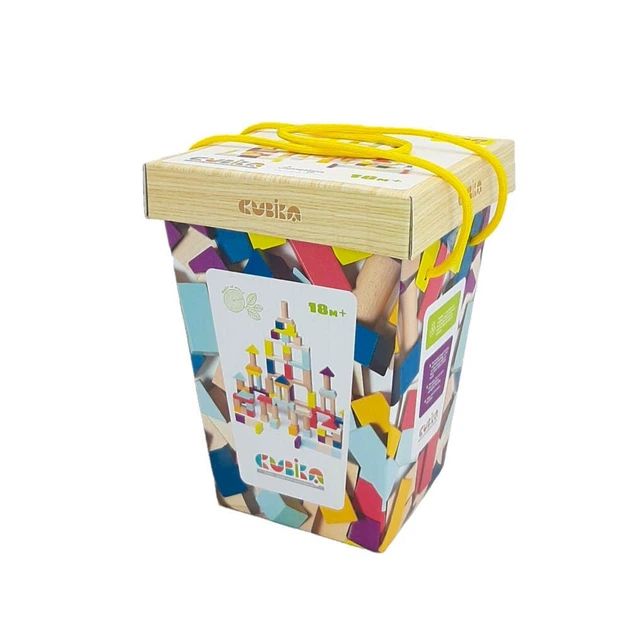 Дитячий конструктор "Cubika 1"/Wooden blocks construction kit «Cubika 1»  фото 3