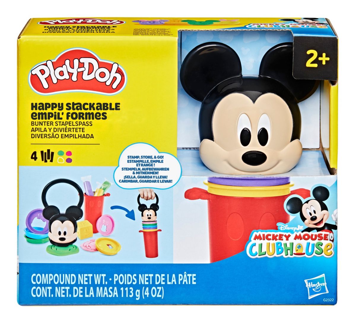 Play-Doh Набор для творчества с массой для лепки Disney Junior.  Веселые штампы  фото 3
