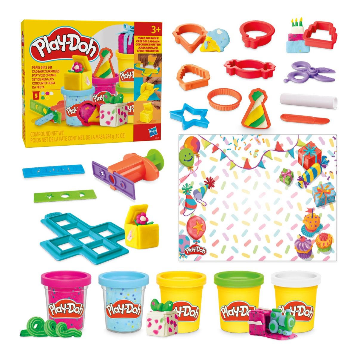 Play-Doh Набор для творчества с массой для лепки Набор подарков для вечеринки  фото 3