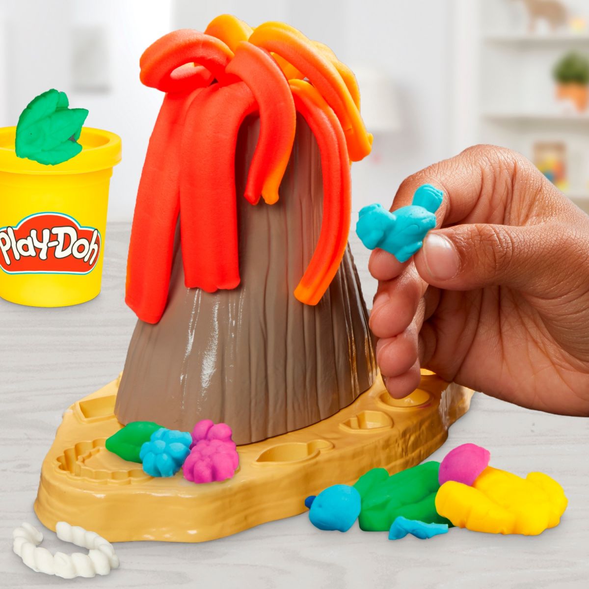 Play-Doh Набор для творчества с массой для лепки Вулканическое приключение с сокровищами  фото 3