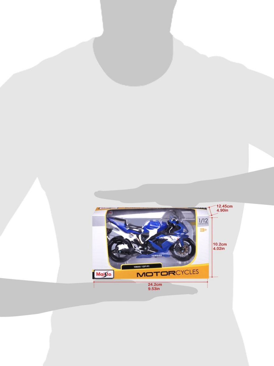 Мотоцикл іграшковий Yamaha YZF-R1 в масштабі 1:12  фото 3