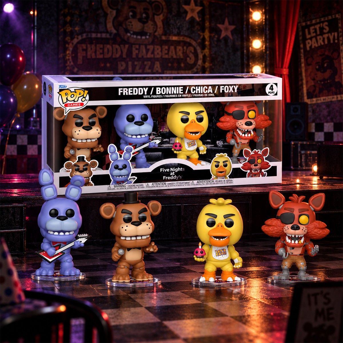 Набор игровых фигурок Funko POP! серии 5 ночей с Фредди (4 фигурки)  фото 3