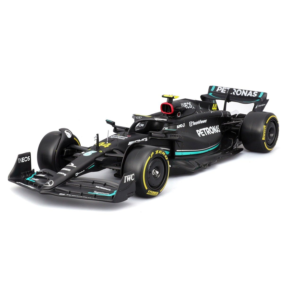Автомодель з фігуркою – Mercedes‑AMG Petronas F1 W15 (2024) (1:24)  фото 3