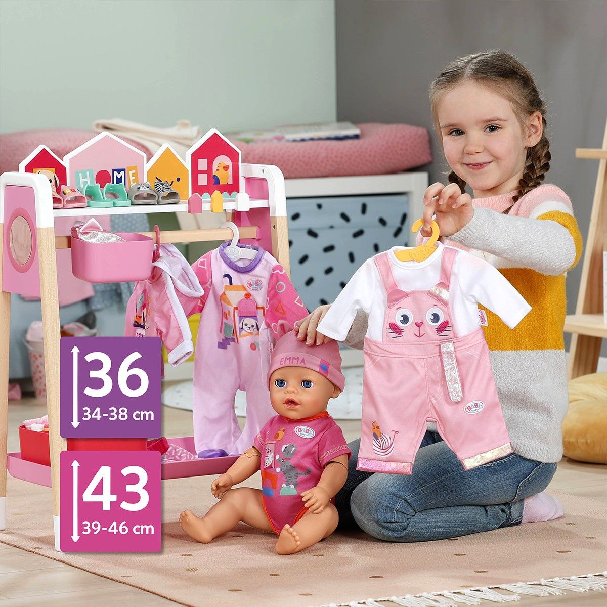 Игровой набор Baby Born – Стильная стойка для одежды  фото 3