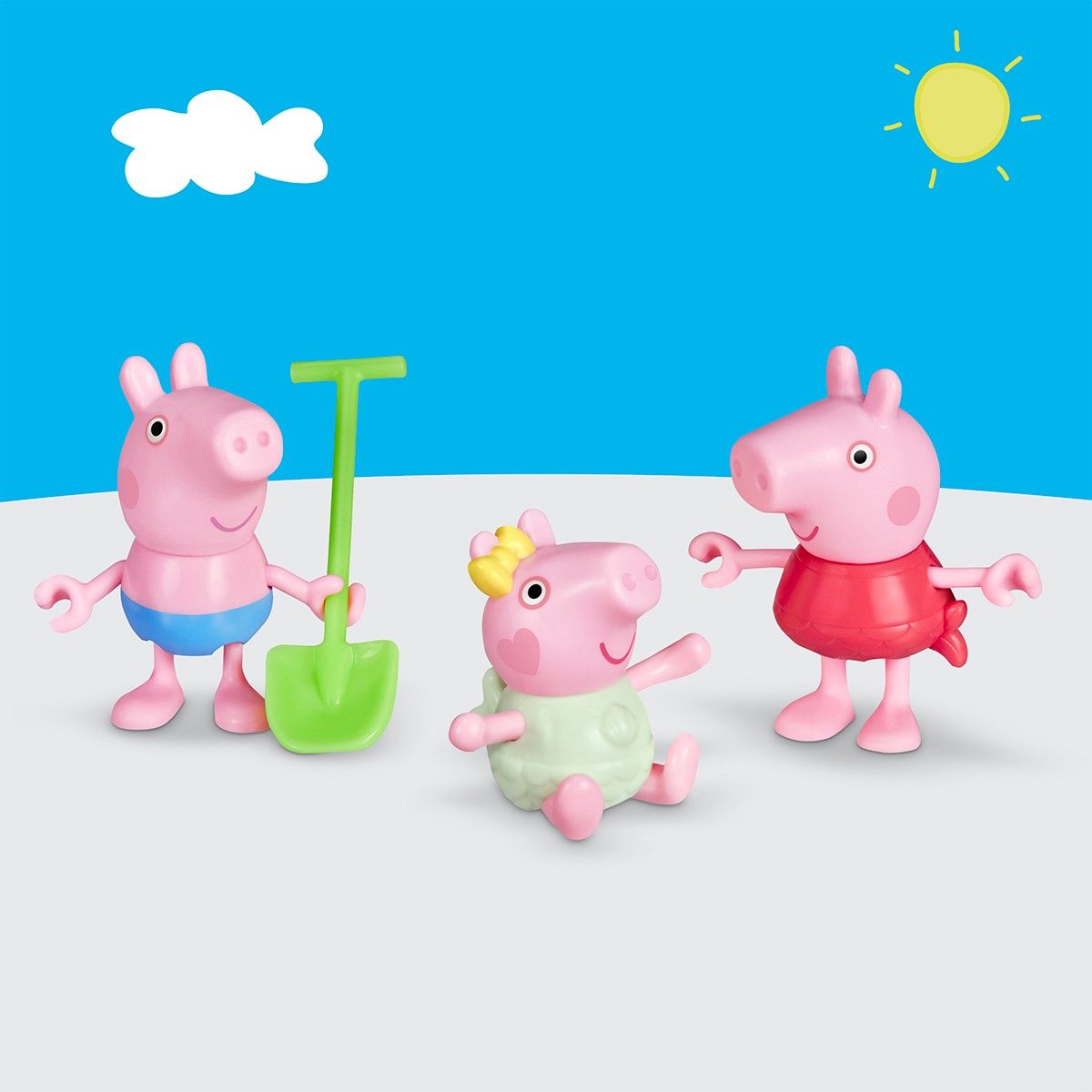 Игровой набор Peppa Figurines – Три маленькие свинки на пляже  фото 3