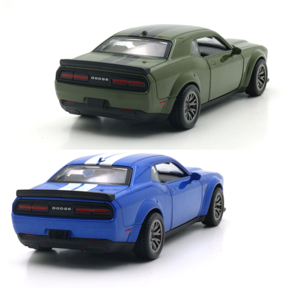 Автомодель - Dodge Challenger SRT Jailbreak 2022 (синий, зеленый)  фото 3