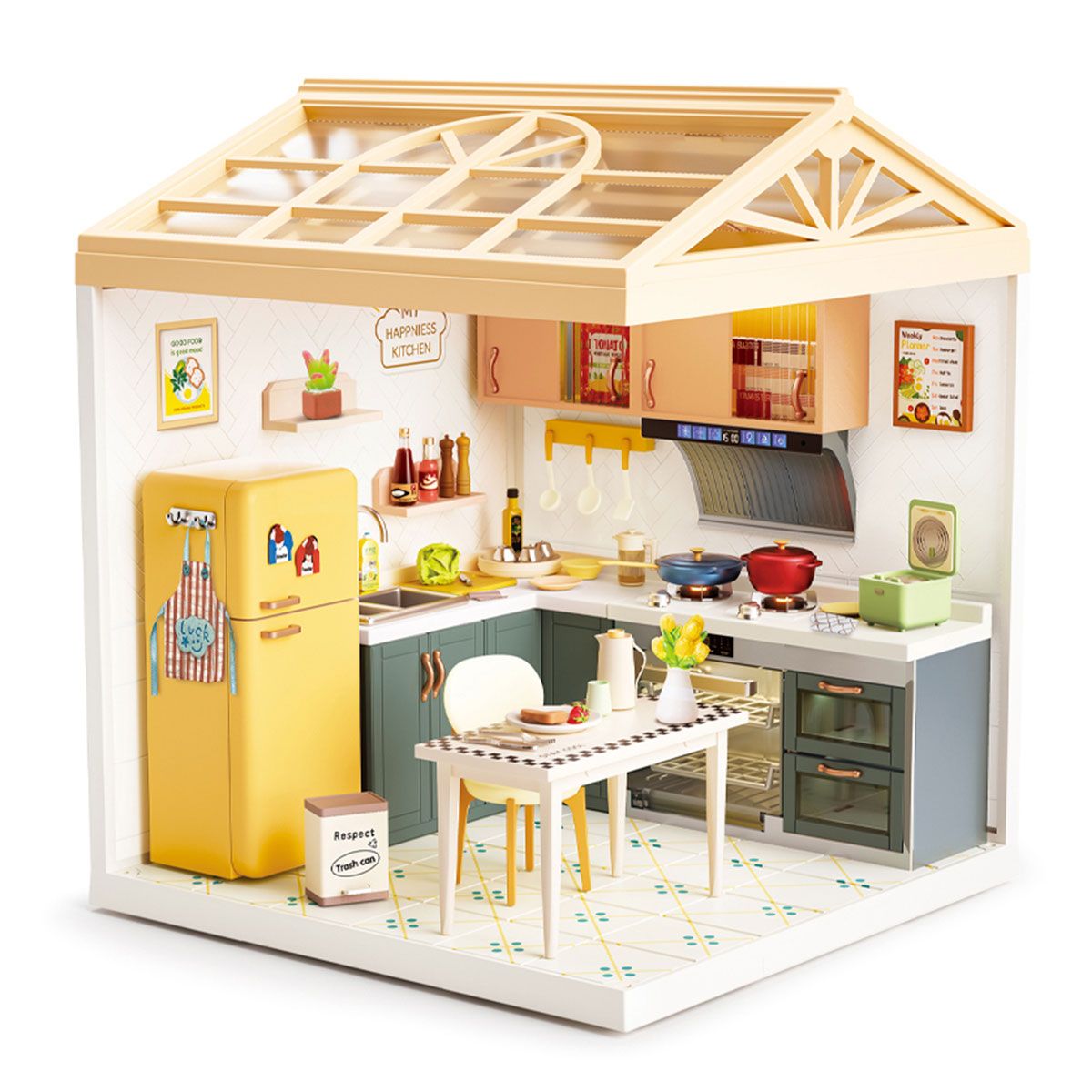 Конструктор-румбокс Mini House серии Интерьер – Кухня (свет)  фото 3