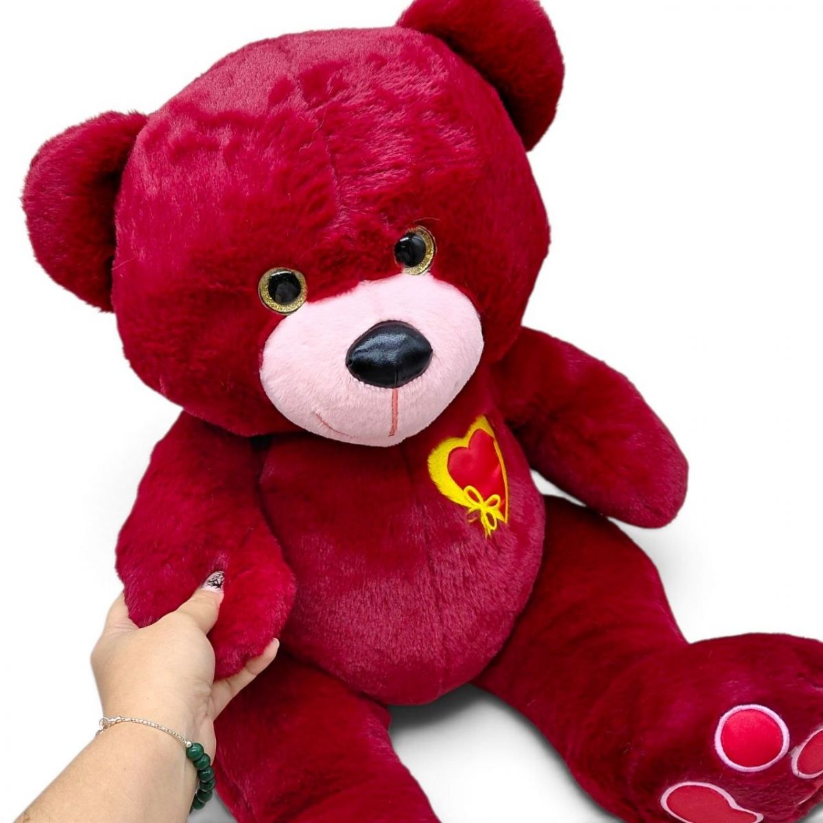 Мягкая игрушка "Мишка Teddy Gold red" 57 см  фото 3