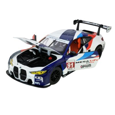 Машина металлическая АВТОПРОМ на батарейках 1:24 "BMW M4 GT3" свет, звук  фото 3