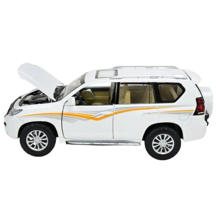 Машина металлическая АВТОПРОМ на батарейках 1:24 "Land Cruiser Prado" свет, звук  фото 3