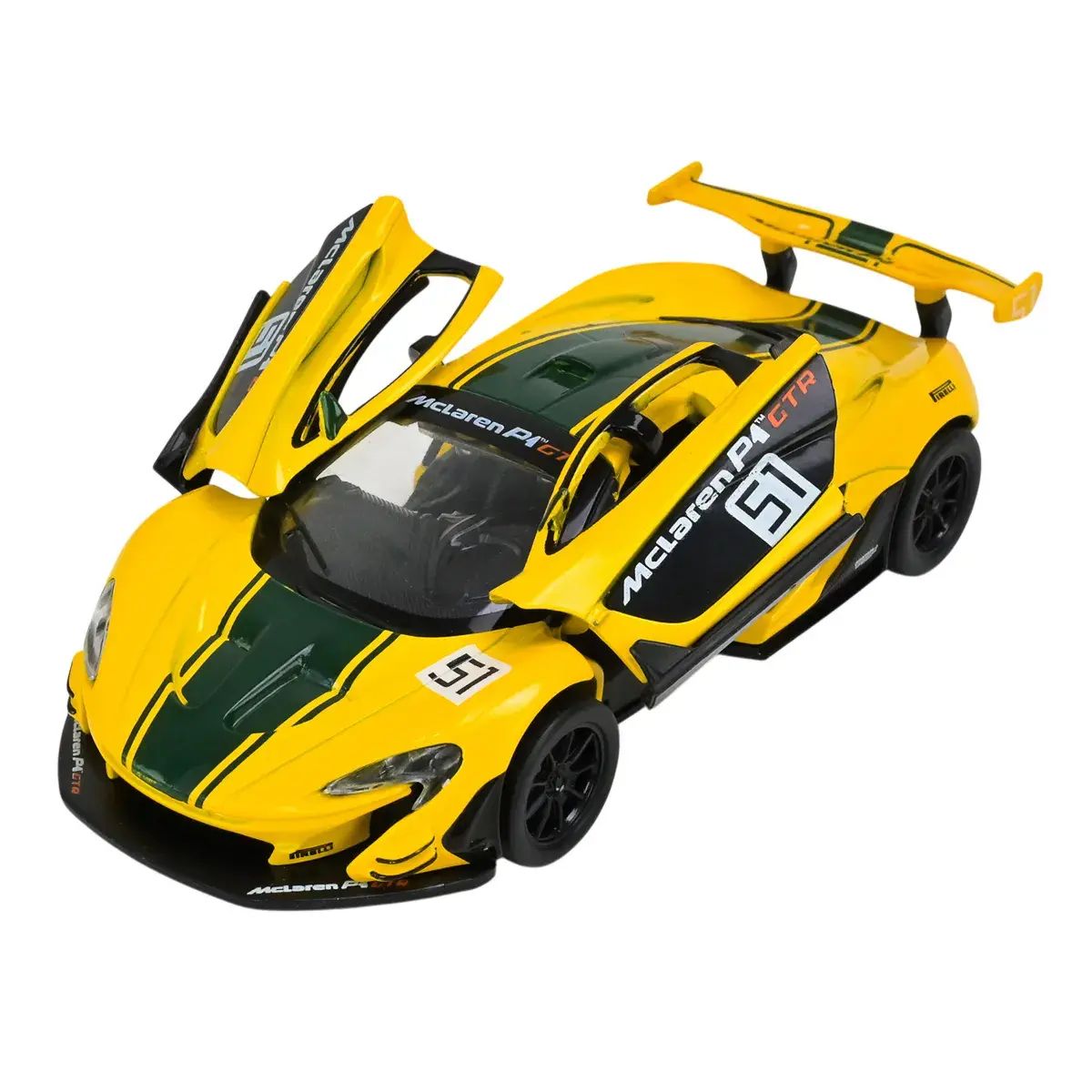 Машина металева АВТОПРОМ 1:31 Mclaren P1 GTR на батарейках зі звуком, світлом  фото 3