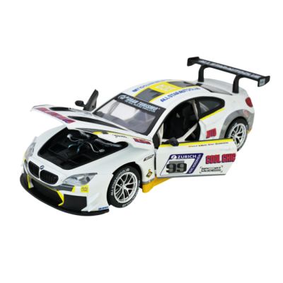 Машина металлическая АВТОПРОМ на батарейках 1:24 BMW M6 GT3 с звуками, светом  фото 3