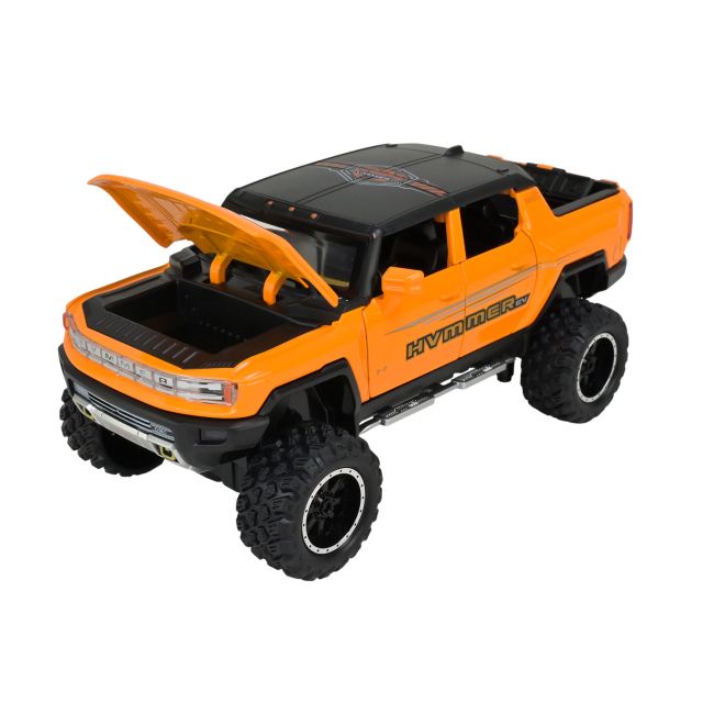 МАШИНА МЕТАЛЛИЧЕСКАЯ "АВТОПРОМ" 1:24 HUMMER PICKUP TRUCK (ОРАНЖЕВЫЙ)  фото 3