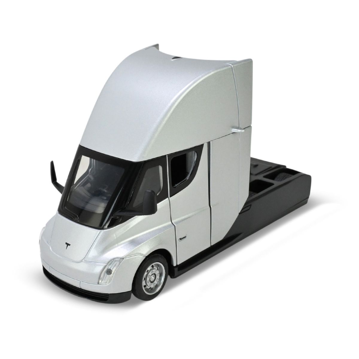 МАШИНА МЕТАЛЕВА "АВТОПРОМ" 1:32 TESLA SEMI TRUCK HEAD (СІРИЙ)  фото 3