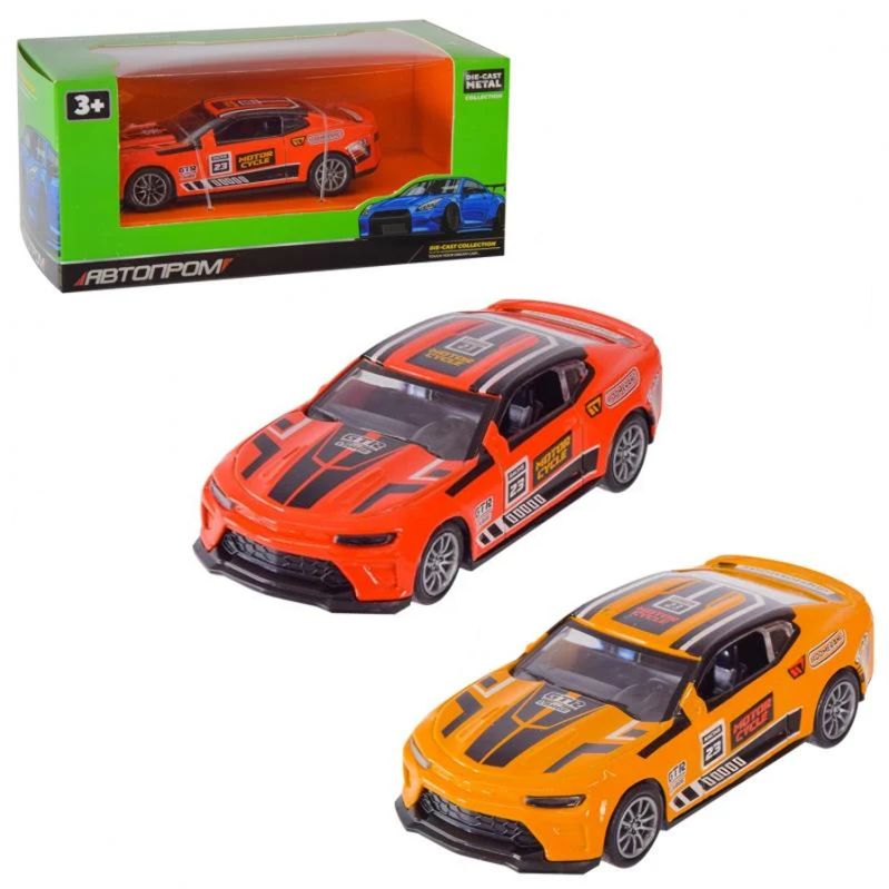 МАШИНА МЕТАЛЕВА "АВТОПРОМ" 1:36 CHEVROLET CAMARO (ЖОВТИЙ)  фото 3