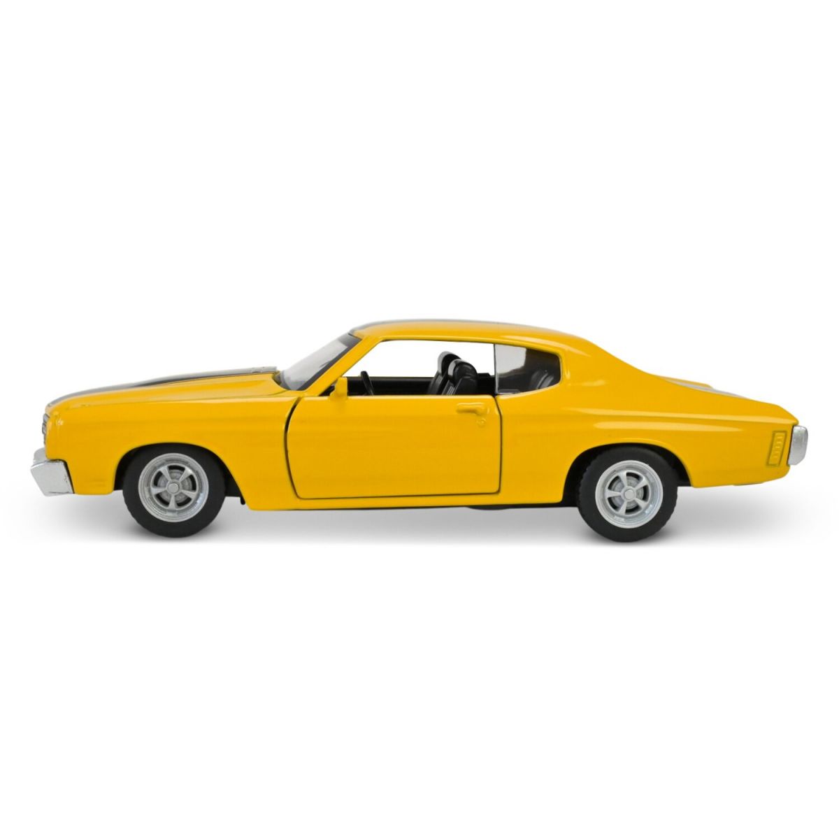 МАШИНА МЕТАЛЕВА "АВТОПРОМ" CHEVROLET CHEVELLE 454 (1970) (ЖОВТИЙ)  фото 3