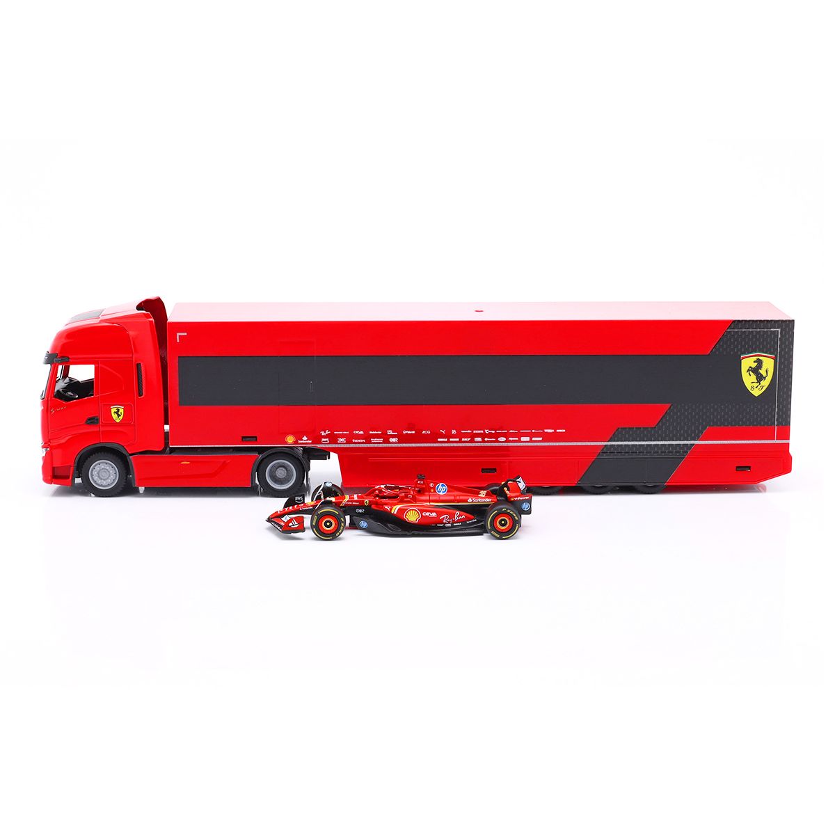 Игровой набор - Грузовик-тягач Iveco S-Way и болид SF-24 (1:43)  фото 3