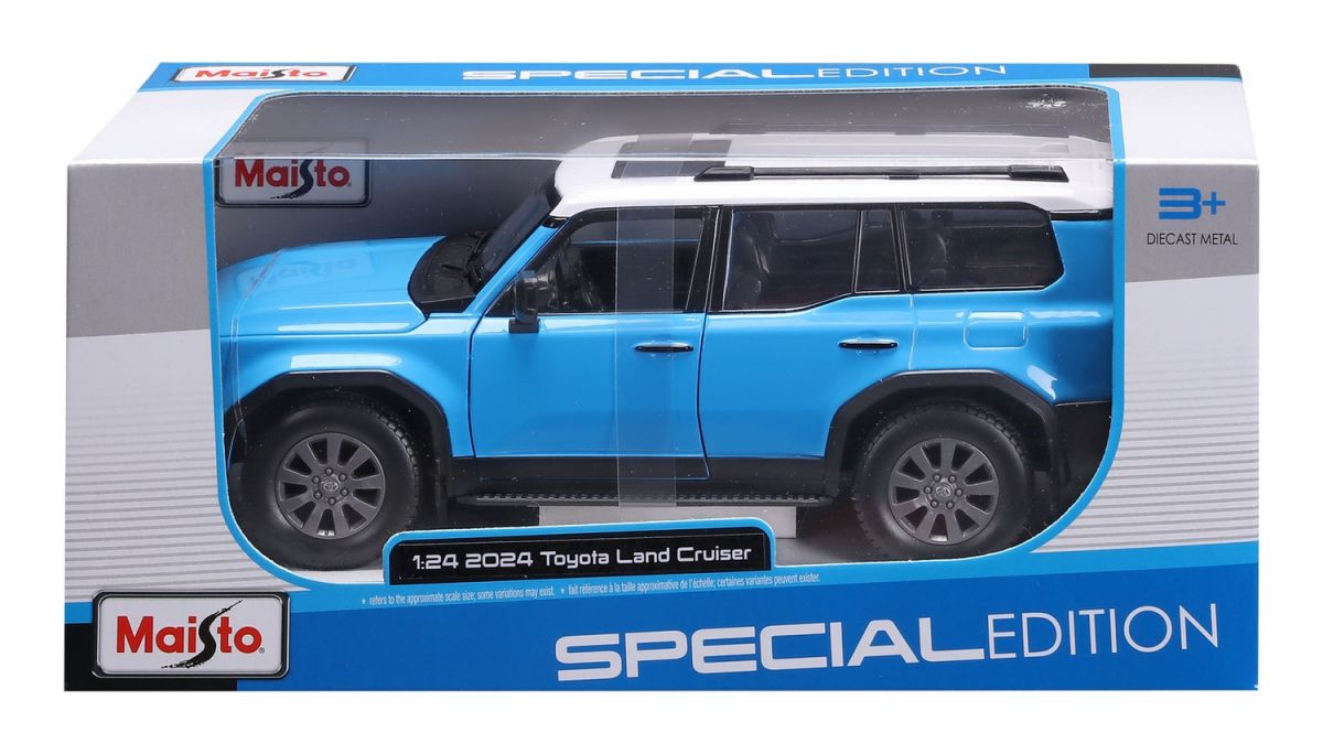 Машинка іграшкова 2024 Toyota Land Cruiser, масштаб 1:24 синій  фото 3