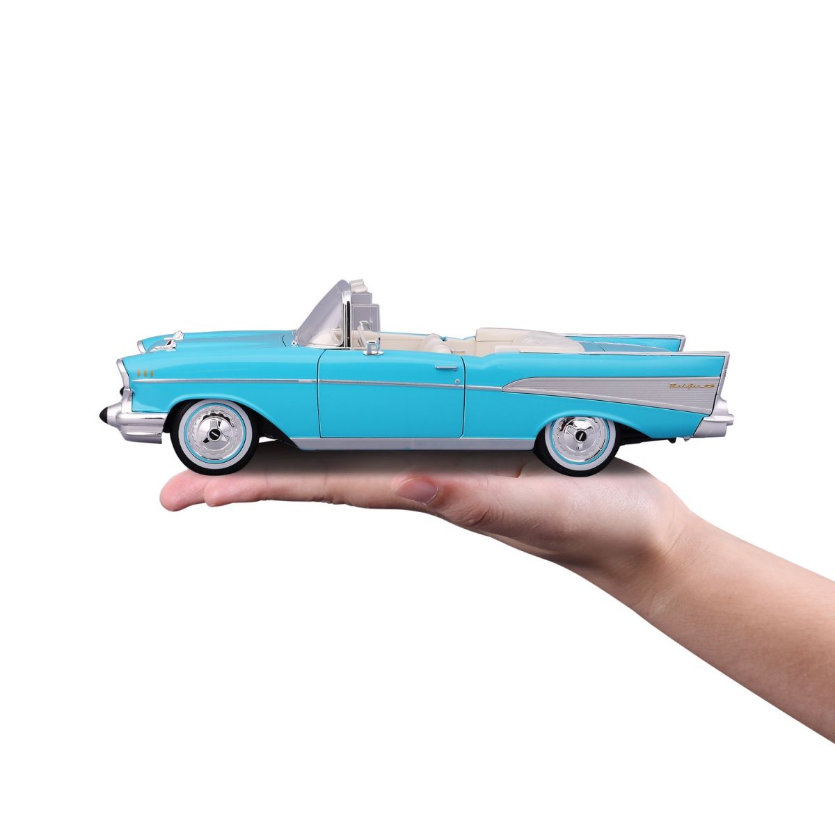 Машинка іграшкова 1957 Chevrolet Bel Air Convertible, масштаб 1:18  фото 3