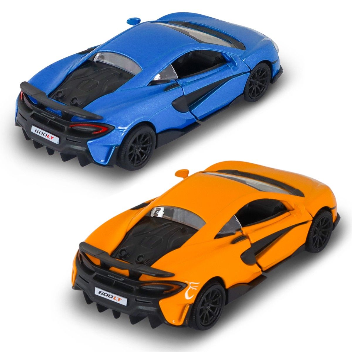 Автомодель – McLaren 600LT (синий, оранжевый)  фото 3